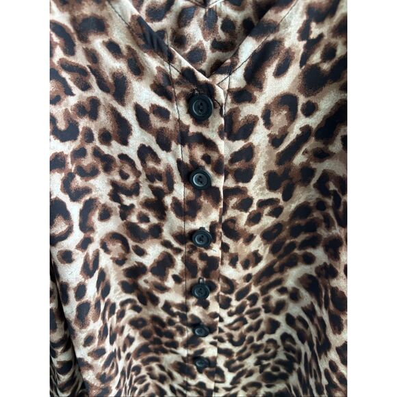 Paper Crane Leopard Print Spagetti Top - Picture 2 of 5